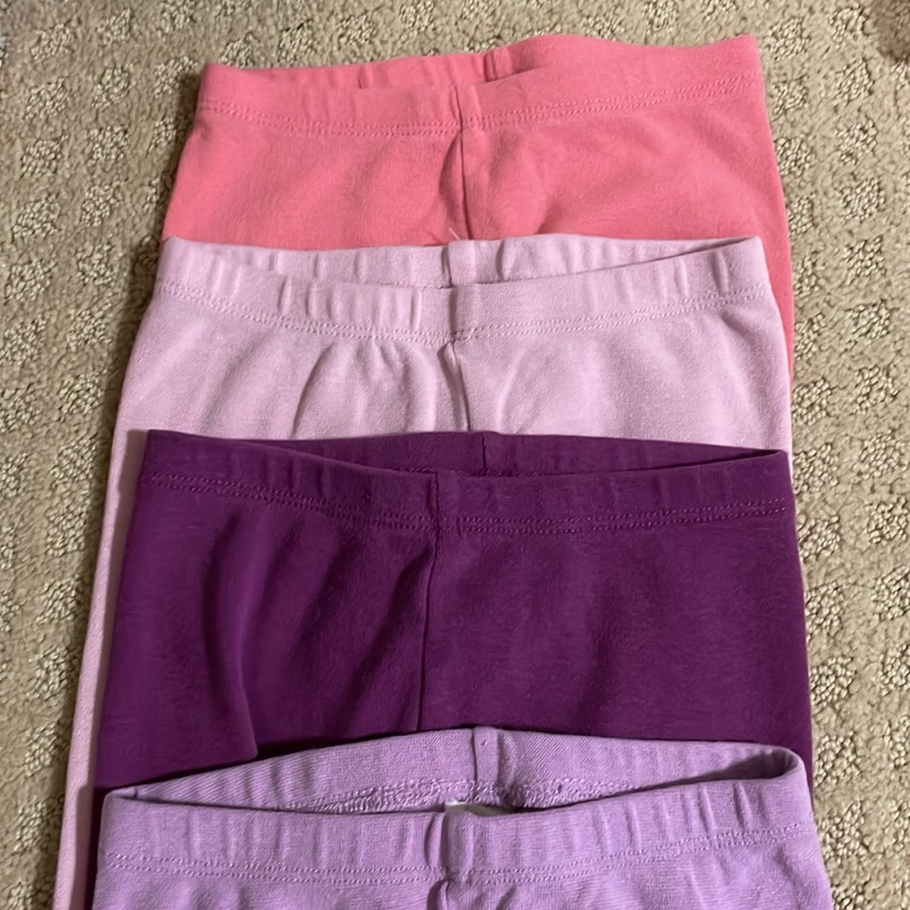 Set of 4 girls comfy fit leggings